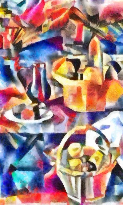 Stillleben mit einem Korb II, 2017 von Alex Caminker